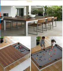 Pool Table Pool Table Dining Table Space Saving Furniture Home Interior Design