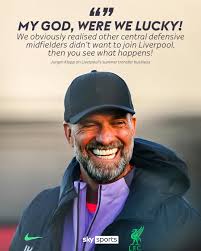 Fair to say that Jurgen Klopp's happy with how things have worked out for  his side! 😬