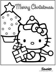 Merry Christmas Hello Kitty Coloring Pages Hello Kitty Colouring Pages Kitty Coloring Hello Kitty Christmas