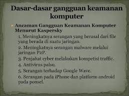 Gangguan keamanan dalam negeri 1. Sistem Keamanan Komputer Ppt Download
