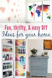 All the crafty projects you could ever hope to make for your room. Easy Diy Room Decor Projects Home Decorating Ideas