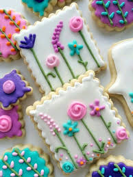 Spring Time Cookies Cookie Decorating Fancy Cookies Flower Cookies