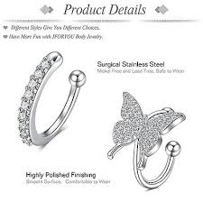 Magnetic Septum Ring With 6 Accessories- Fake Piercing – Kreative Kreations