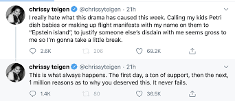 Chrissy teigen explains why she deleted over 60,000 tweets amid continued false accusations of the chef and social media personality stated on twitter that she recently deleted over 60,000 tweets. Alison Roman And Chrissy Teigen S Feud Explained Vox