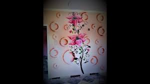 رسمه جنب ثري دي ورده على دوائر 3d youtube wall paint designs wall design paint designs