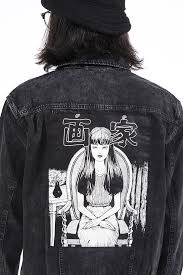 Cr Loves Junji Ito Tomie Denim Jacket Cr Exclusive Crunchyroll Junji Ito Ito Crunchyroll
