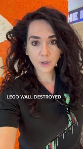 LEGO Wall DESTROYED! #epic #destroy #lego #byebye