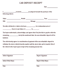 Sample Deposit Receipt Template Receipt Template Deposit Business Template