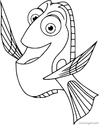 Coloring pages free to print. Finding Dory Coloring Pages Coloringall