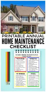 Yearly Home Maintenance Checklist Home Maintenance Checklist Home Maintenance Schedule Home Maintenance