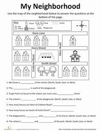 This Worksheet Will Help Your Second Graders Navigate Their Way Around A Map Is The School North O Social Studies Worksheets Social Studies Maps Teaching Maps