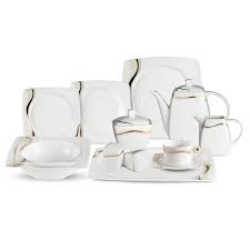 White, bone china dinnerware : Lorren Home Trend Dora 57 Piece Bone China Dinnerware Set Service For 8 Overstock 10587339