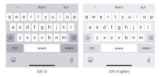 Bug On Ios 13 Makes The Keyboard Look Minimal And Cleanhttps I Redd It Jwwwgpg7cq631 Jpg Keyboard Bugs Iphone