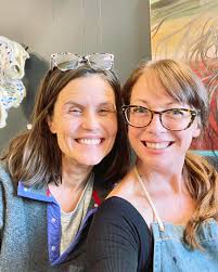 Great Day in Studio 261!!! love ❤️ it when friends stop by to visit me!  Especially ones I haven't seen in ages 🥰