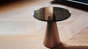 Cool Geek Soundesk Coffee Table Bluetooth Speaker Round Glass Table Top Round Glass Table Glass Top Table