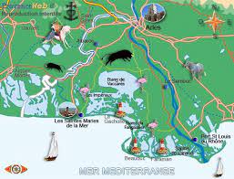 Carte Camargue Jpg 496 378 Camargue Map Interactive Map
