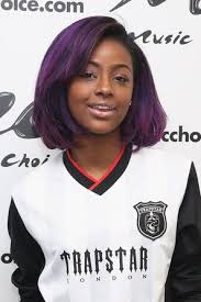Justine Skye S Purple Braids Are Getting Us Excited For Festival Season Purple Natural Hair Purple Hair Black Girl Purple Hair