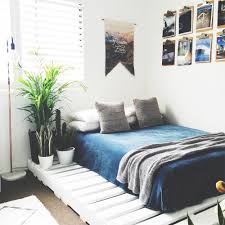 I like contrasting wall behind bed. 21 Awesome Diy Bed Frames You Can Totally Make Posh Pennies