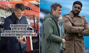 Roy keane was known as a midfield hard man during his playing days and would never be seen celebrating a goal with elaborate dance moves. Micah Richards Jokes That He S Taking Roy Keane On A Road Trip With Him Daily Mail Online