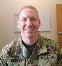 Sgt. 1st Class Chad Kenney, the senior enlisted aide