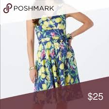 Nwt Dressbarn Lemon Wrap Dress Nwt Dresses Wrap Dress Shopping Womens Dresses