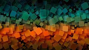 Blue lines round shape h. Orange And Blue Illustration Digital Art 4k Abstract Hd Desktop Wallpaper Widescreen High Definition Fullscreen