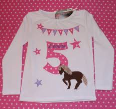 Geburtstags Shirt Pferd Kindergeburtstag Pferde Geburtstag T Shirt Kinder Klamotten