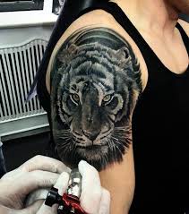 Tiger Tattoo Upper Arm Tattooed Ideas Tattoo Designs Upper Arm Tattoos Arm Tattoos Tiger Upper Arm Tattoos For Guys