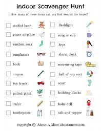 Maybe you can make a seasonal family tradition with some of the. Free Indoor Scavenger Hunt Printable School Closure Boredom Buster About A Mom