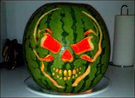 Cut it in half so that you have a flat bottom and enough round top to look like the finished brain. Jack O Lanterns Made With Fruit Southeast Agnet