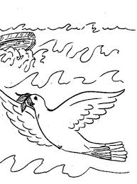 bible coloring page noah ark all kids network