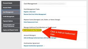 Select customer service from the top of the page, then choose self service.; How To Add Authorized User To Starwood Amex Million Mile Secrets