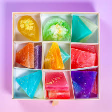 食べられる宝箱、琥珀糖キャンディボックス、クリスタルキャンディ、食べられる宝石、食べられるジュエリー、食べられるクリスタル、ASMRキャンディ、ビーガンキャンディ、宝石キャンディ  - Etsy 日本