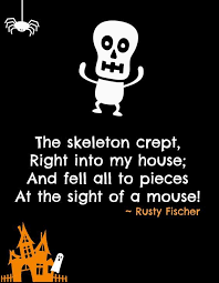 The Skeleton Crept A Halloween Poem Halloween Poems Vintage Halloween Cards Halloween Greetings