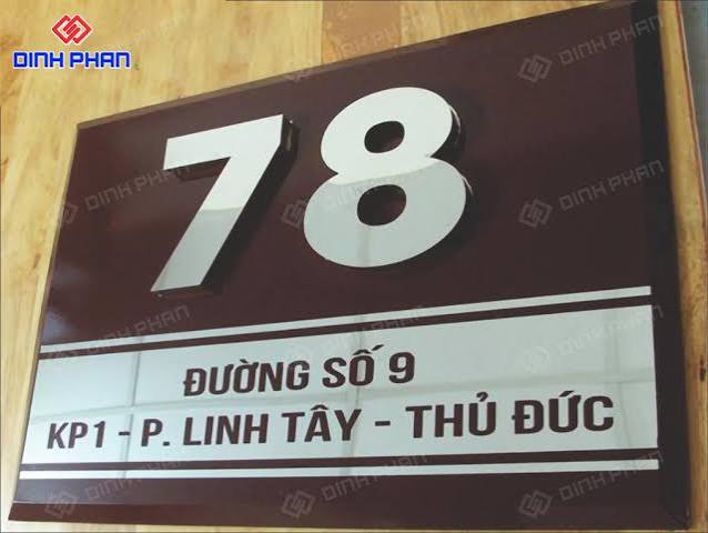Làm Biển Số Nhà, Sản Xuất Biển Số Nhà Số Lượng Lớn