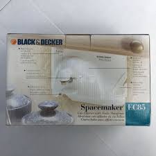 Black And Decker Electric Can Opener With Knife Sharpener Black Decker Spacemaker Under Counter Can Opener New In Original Packaging Blackdecker Can Opener Black Decker Electric Can Opener