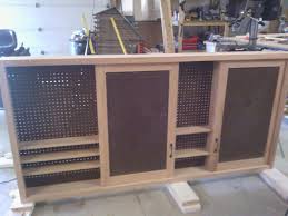 A sliding tambour panel door is a flexible sliding door that is made from several individual slats called tambours. Sliding Door Shop Cabinet By Shelly B Lumberjocks Com Woodworking Community