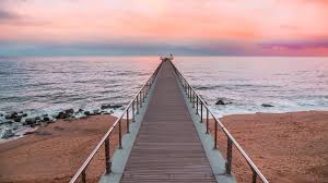 Find over 100+ of the best free spain beach images. Wallpaper Nature Landscape Horizon Wooden Walkway Beach Clouds Sky Sunset Sand Waves Rocks People Pedestrian Catalonia Spain 1920x1080 Truff 1901129 Hd Wallpapers Wallhere