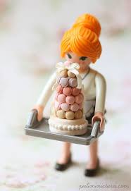 1 12 Scale Dollhouse Miniature Macaron With Playmobil Figure Playmobil Toys Macaron Tower Playmobil