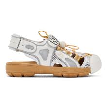 Gucci White Tinsel Sandals Gucci