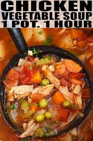 Easy Chicken Vegetable Soup One Pot Chicken Vegetable Soup Recipes Vegetable Soup With Chicken Homemade Chicken Vegetable Soup