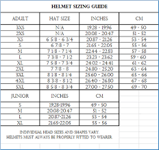 51 methodical studds helmet size chart