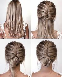 Add a twist to your usual messy bun by adding some braids to make your hair look extra. 10 Easy Hairstyles Step By Step Diy Easy Hairstyles Diy Shoulder Length Lazy Easy Homecoming Hairstyles Updos For Medium Length Hair Homecoming Hairstyles
