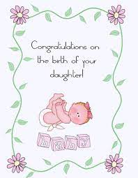 While this message seems a bit vague, or even like you're leaving out the baby altogether, what it's actually doing is focusing attention in an encouraging direction. Invitations 4 Occasions New Baby Cards Welcome Baby Girl Quotes Congratulations Baby Baby Girl Congratulations