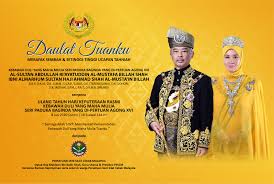 Kebawah duli yang maha mulia seri paduka baginda raja permaisuri agong telah diputerikan pada hari jumaat, 5 pada masa itu, kdymm seri paduka baginda yang di pertuan agong adalah kebawah duli yang teramat mulia tengku mahkota pahang. Merafak Sembah Setinggi Tinggi Ucapan Tahniah Hari Keputeraan Kebawah Duli Yang Maha Mulia Seri Paduka Baginda Yang Di Pertuan Agong Xvi Persatuan Seni Silat Cekak Malaysia