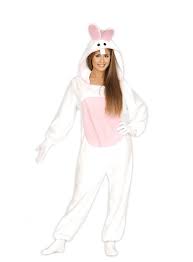 Disfraz pijama animales conejita blanca con rosa - Idealfiestas.com