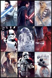 Darkness rises.and light to meet it.. Star Wars The Last Jedi Characters Poster Sold At Abposters Com