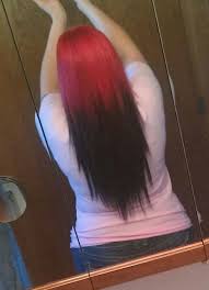 Done It Red Black Fade Hair Hairstyle Hair Color Streaks Hair Styles Faded Hair