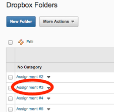 If you only want to download a single folder, you can just click to the right of the folder you want to download (in the blue highlight box around the folder), . How To Export Dropbox Submissions Learning Technology