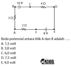 Besar ∠cde adalah … b d 60° 112° b a c a. Menghitung Beda Potensial Antara Titik A Dan B Idschool